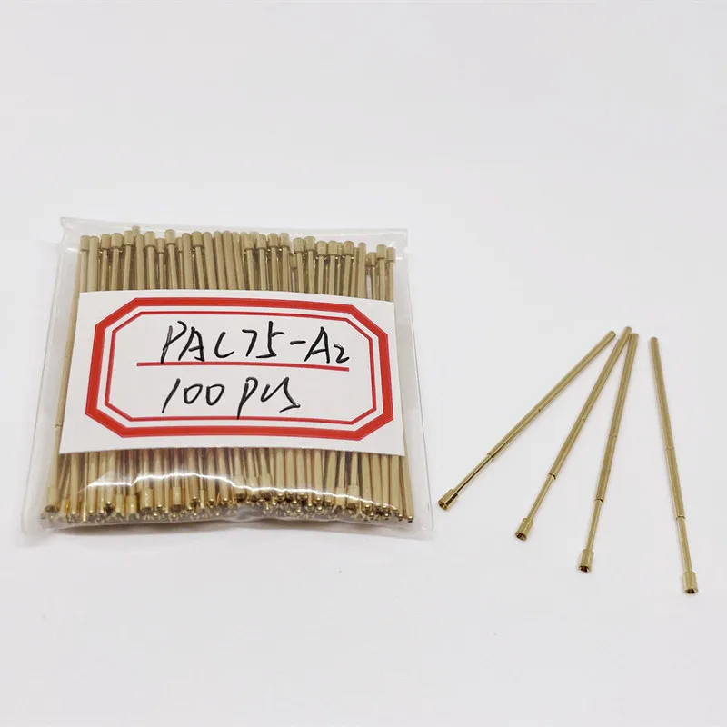 

100Pcs Test Probe PAL75-A2 Tool Instrument Spring Test Probe Gold-plated Outer Diameter 1.02 Mm for Electronic Circuit Board