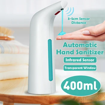 

400ML Soap Dispenser Automatic Infrared Induction Intelligent Sensor Touchless Auto Foam Hand Washing Home Office Bathroom Wash