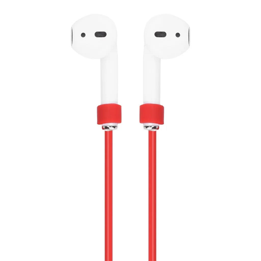 VOBERRY, портативный аксессуар для гарнитуры, набор для Airpods 2& 1, чехол для зарядки, силиконовый защитный чехол и брелок с помпоном, ремешок 829#2