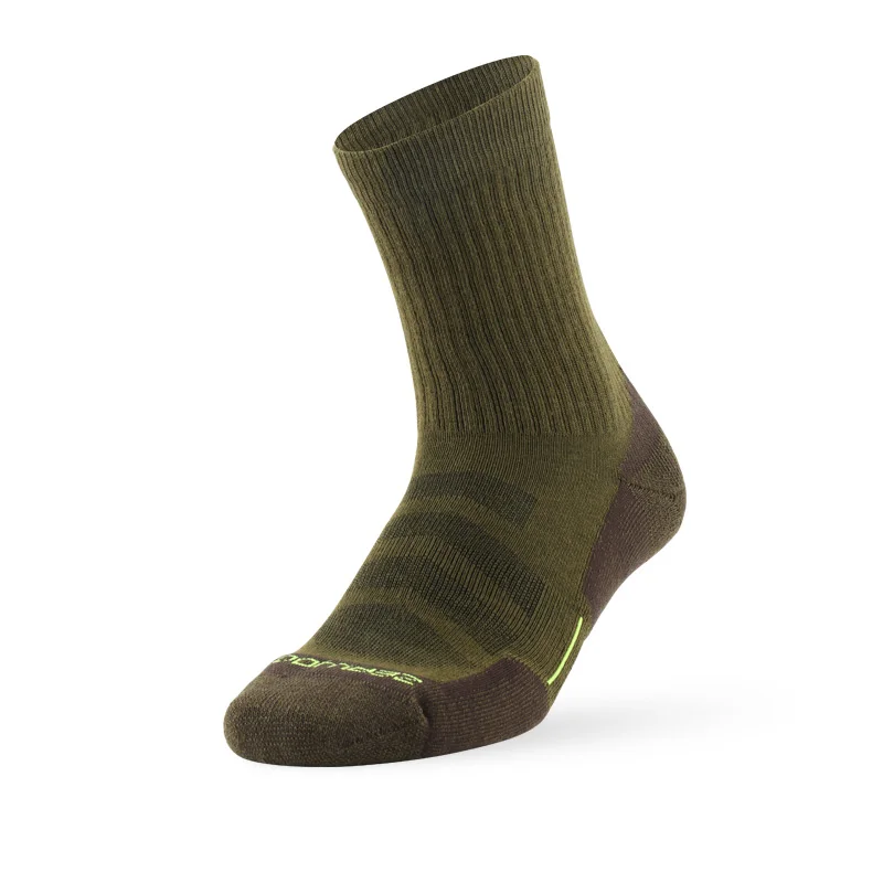 Носки для бега, ZEALWOOD унисекс, антибактериальная влага, впитывающая подушка, походные носки, носки для мужчин, женские носки, 1/3 пар - Цвет: 1 pair green