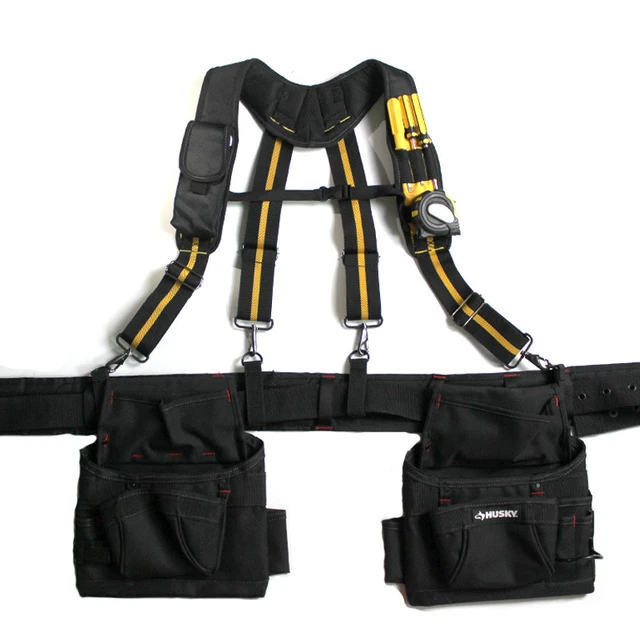 KUNN Tool Belt with Suspenders,Pro Framer Belt/Suspenders Combo Apron for  Carpenter,Construction and Electrician - AliExpress