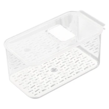 

Refrigerator Food Storage Containers with Lids Kitchen Storage Seal Tank Plastic Separate Vegetable Fruit Fresh Box