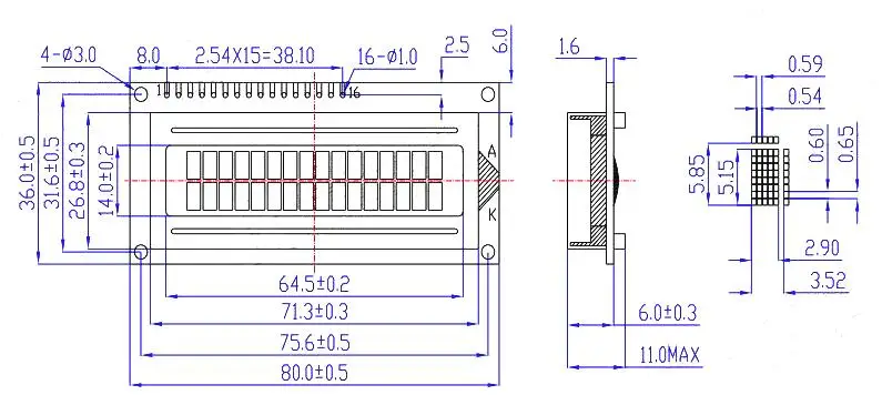 1 шт./лот модуль ЖКД синий зеленый экран IIC/I2C 1602 для arduino 1602 ЖК-дисплей UNO r3 mega2560 ЖК-дисплей 1602