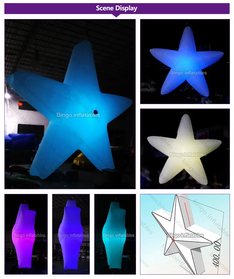 BG-L0053-Inflatable lighting pentagram stars_2