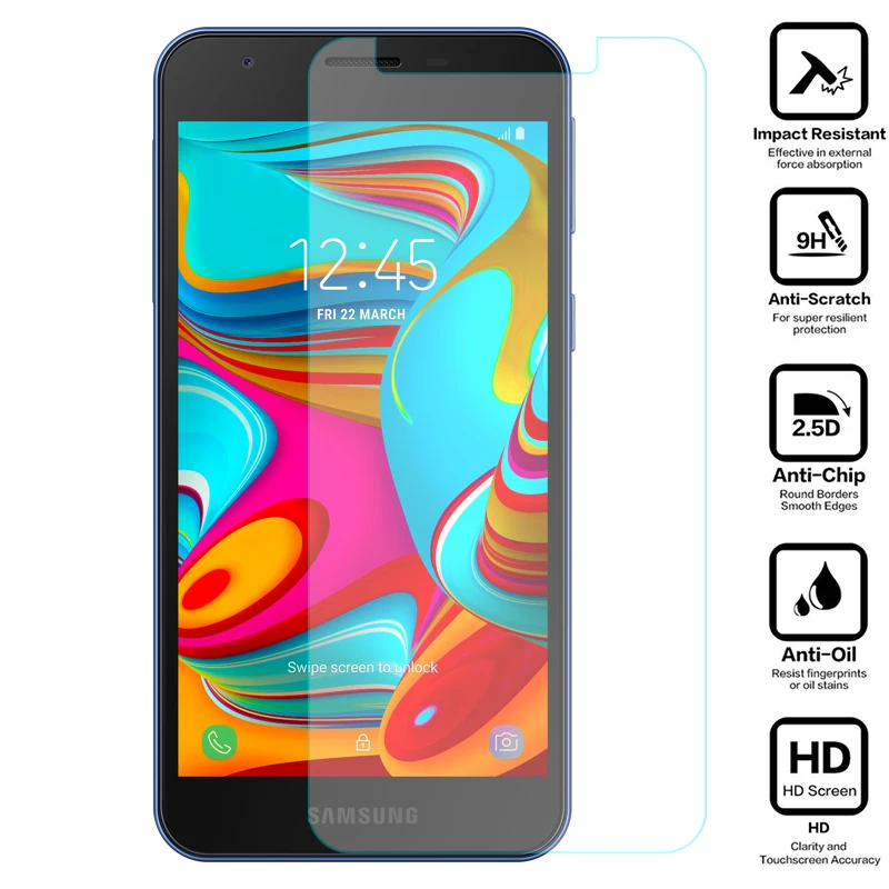 Закаленное стекло для Samsung Galaxy A2 Core A260 A260f 5 0 дюймов J2 2018 Pro Prime полное покрытие