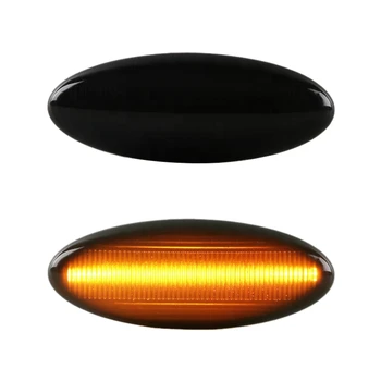 

DHBH-2Pcs Dynamic LED Side Marker Fender Lights 12V Flowing Turn Signal Light Side Repeater Lamp Blinker for Toyota Yaris Mk2 P9