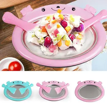 

1 PCS Instant Ice Cream Maker Yoghurt Sorbet Gelato Ijs Roll DIY Maker Pan