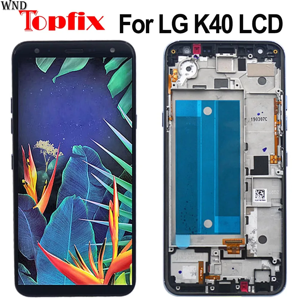 Для LG K40 LMX420 ЖК дисплей 5 7 ''сенсорный экран дигитайзер Замена с рамкой для X4 2019