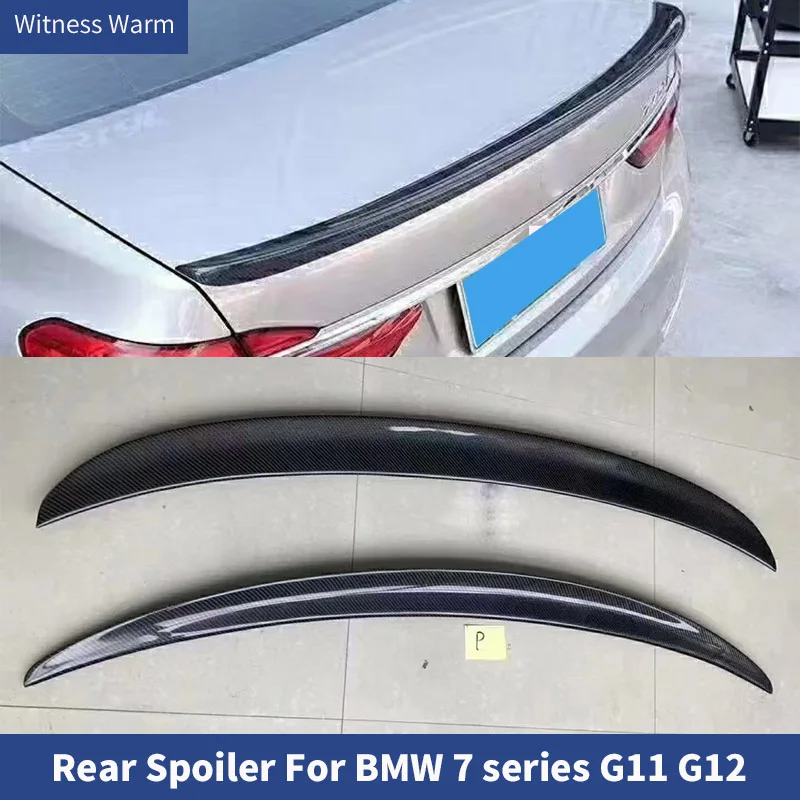 

Car Rear Trunk Lip Spoiler Wing for Bmw 7 Series G11 G12 740i 750i 2016 - 2020 Carbon Fiber Racing Rear Boot Spoiler Wing