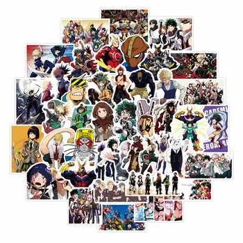 

50/73/140Pcs My Hero Academia Anime Stickers For Motorcycle Skateboard Laptop Luggage Car Fridge DIY Vinyl Sticker