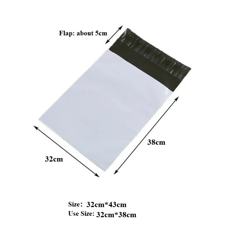100PcsLot  White Courier Bag 28cm40cm Express Envelope Storage Bags Mail Bag Self Adhesive Seal Plastic Packaging Pouch 2020 (1)