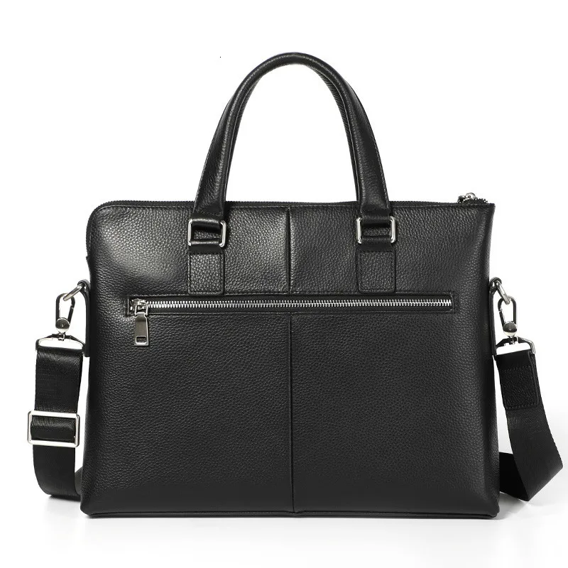 Модный черный мужской портфель s из натуральной кожи, мужские сумки, деловые мужские сумки для ноутбука, мужской портфель, сумки Bolso Hombre Sac Homme