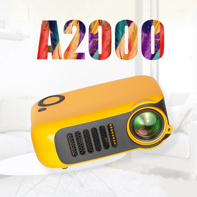 A2000 Домашний Мини ЖК пико проектор LED720P HD проектор мини портативный проектор(США штекер