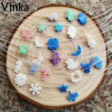 Синтетический опал колье 37+ 5 см прозрачная Рыбная нить регулируемое опаловое ожерелье опал Хамса опал ожерелье