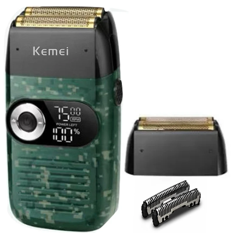 Kemei barber Pro hair electric shaver for men three speed motor beard wet dry electric razor washable bald head shaving machine electric shaver,hair trimmer,electric razor,rotary shaver