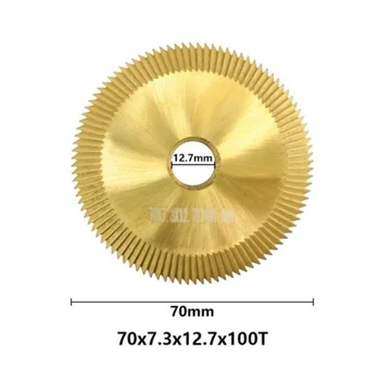 

HSS Key milling cutter Titanium-coated Double-sided Toothed Machine Gold