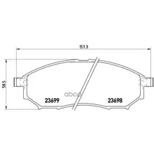 Колодки Тормозные Nissan Murano/Pathfinder/Qashqai/Renault Koleos Передние Brembo P56058 Brembo арт. P56058