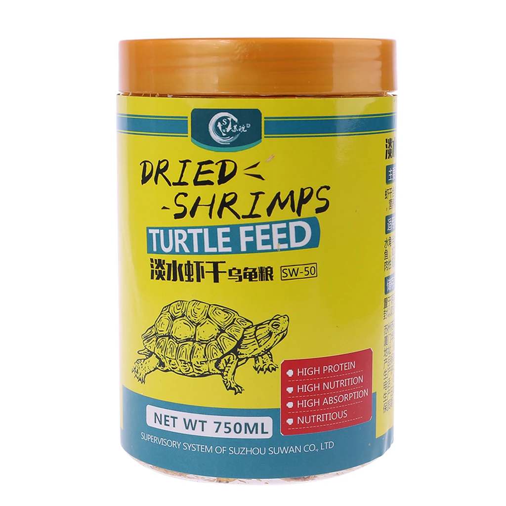 

750ml Aquarium Food Dried Shrimp Krill For Fish Turtle Feeding Hamster Protein