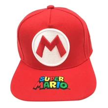 Аниме Супер Марио шляпы для косплея Марио Bros Ребенок Взрослый хлопок вышивка кепки-Бейсболки хип хоп открытый регулируемый головной убор