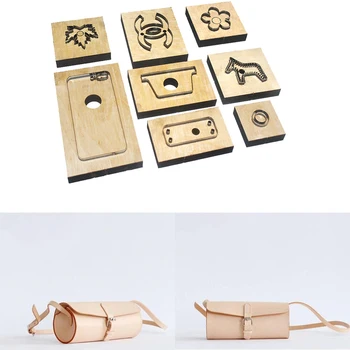 

Japan Steel Blade Rule Die Cut Steel Punch Shoulder Bag Cutting Mold Wood Dies Cutter for Leather Crafts 240x110x110mm