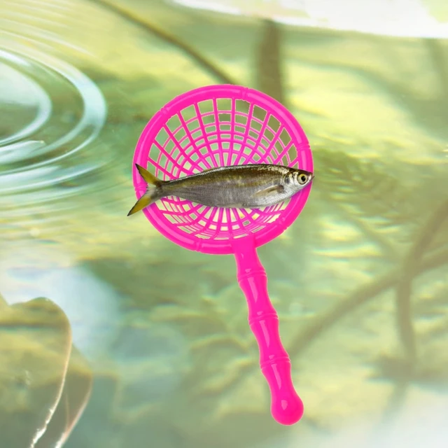 10 Pcs/Set Fishing Handle Net For Plastic Fish Toy Family Indoor Games Gift Kids Random Delivery 4