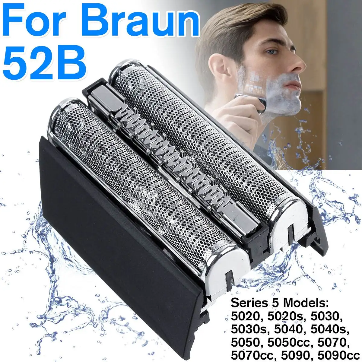 Сменная бритва из фольги, 1 шт., кассета для Braun 52B Series 5, электробритва 5030, 5040, 5050, 5070cc, 5090, 5090cc|Электробритвы|   | АлиЭкспресс