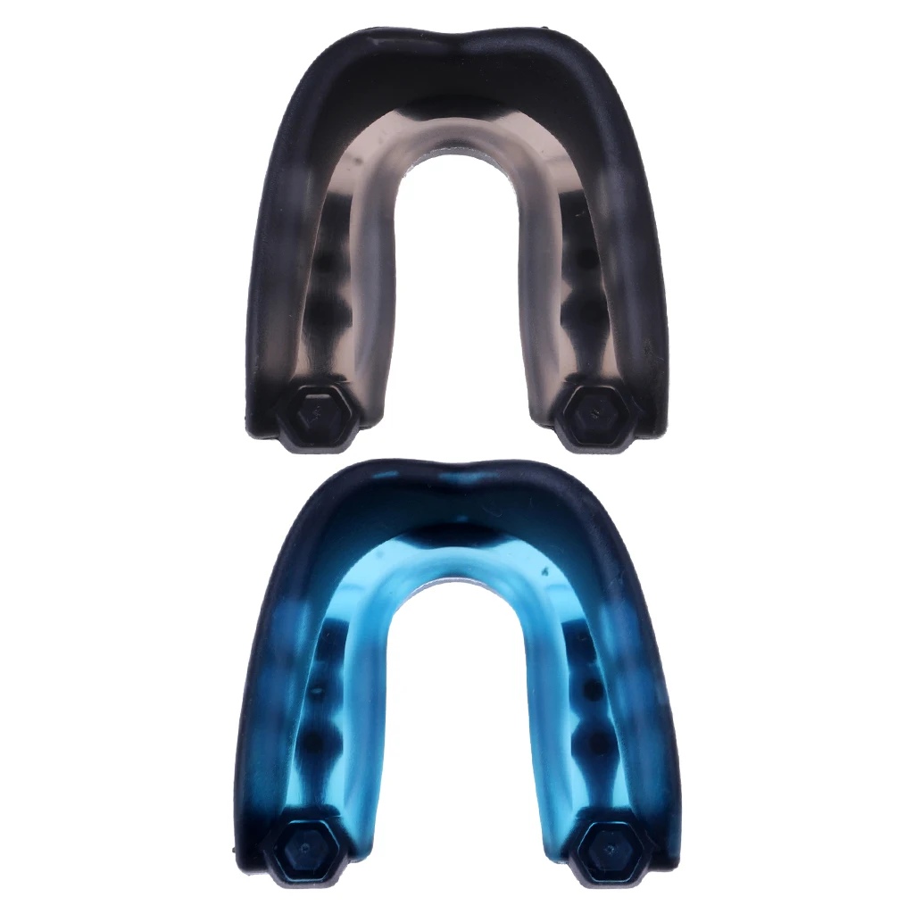2X Adult Mouth Guard Piece Teeth Protector Mouthguard Boxing MMA Karate Thai