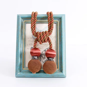 

Curtain Straps Rope Accessories Accessories Double Color Double Ball Creative Curtain Hanging Ball Human Silk Double Head Straps