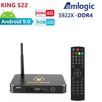 

KING S22 Metal Case Amlogic S922X Smart Android 9.0 TV Box DDR4 4GB RAM 32GB ROM 1000M LAN 8K HD Set Top Box