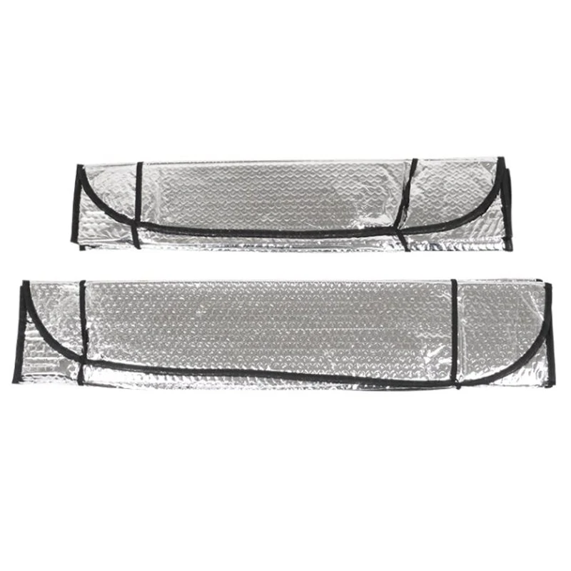 Car Sun Block Sunscreen Insulation Board Moisture-proof Aluminum Foil Visor Pad Front Windshield Cover Car With Shrink Sun Block