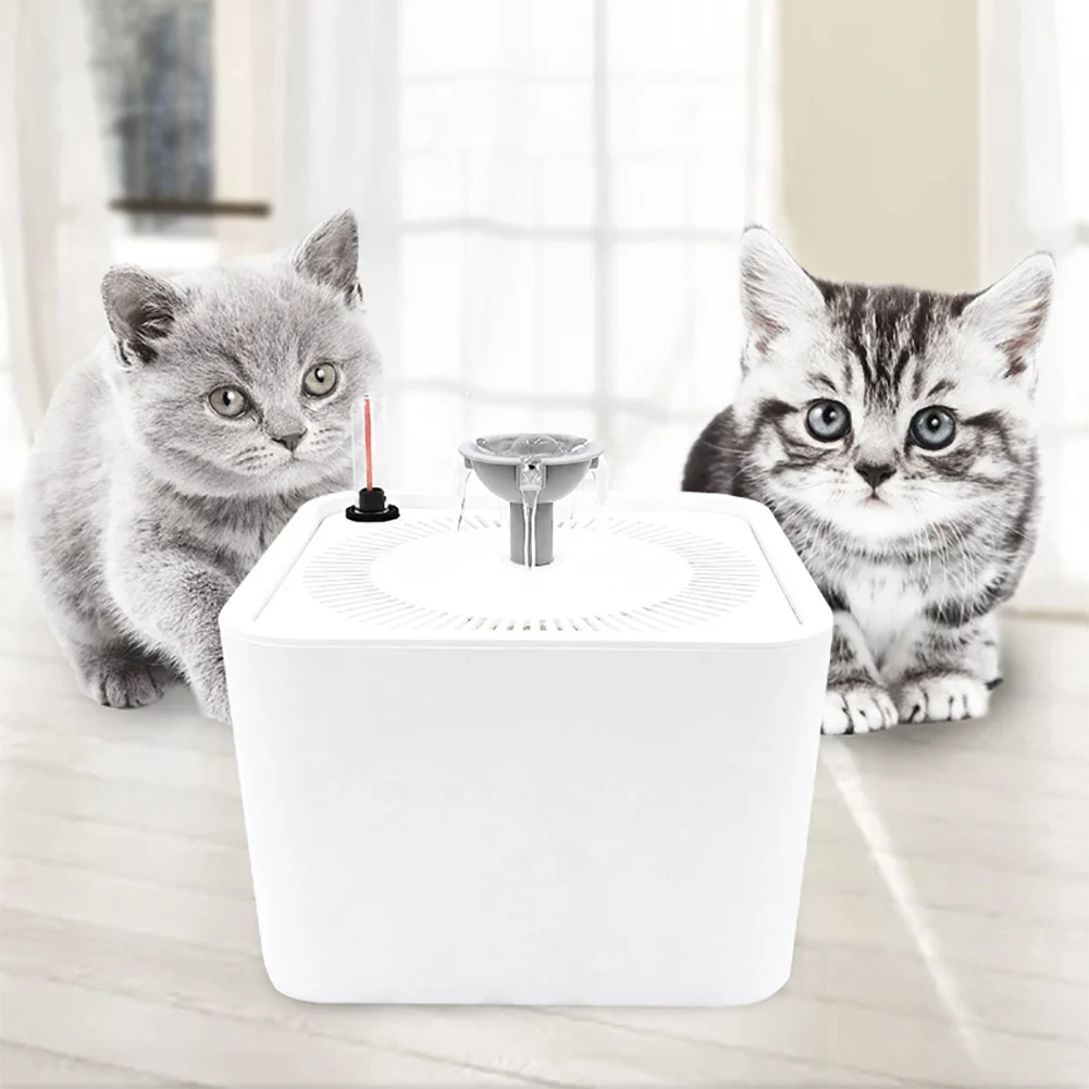 2,2 л Автоматический питомец кошка фонтан воды USB Собака Кошка немой поилка чаша поилка для животных с фонтаном диспенсер