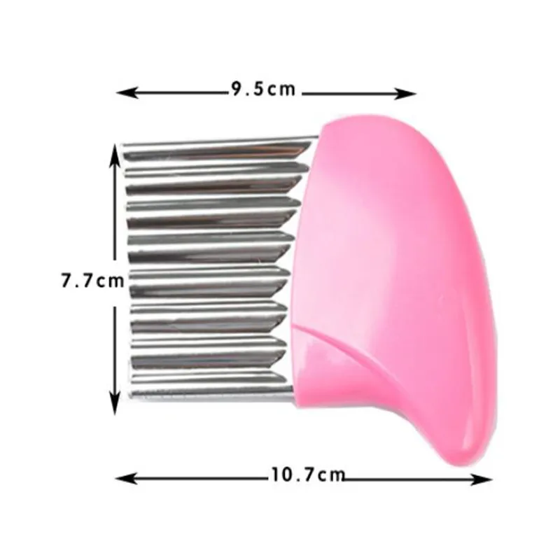 4 Colors Wavy French Fries Cutter Stainless Steel Potato Slicer Vegetable Chopper Veggie Slicer Durable Kitchen Gadgets Cutter