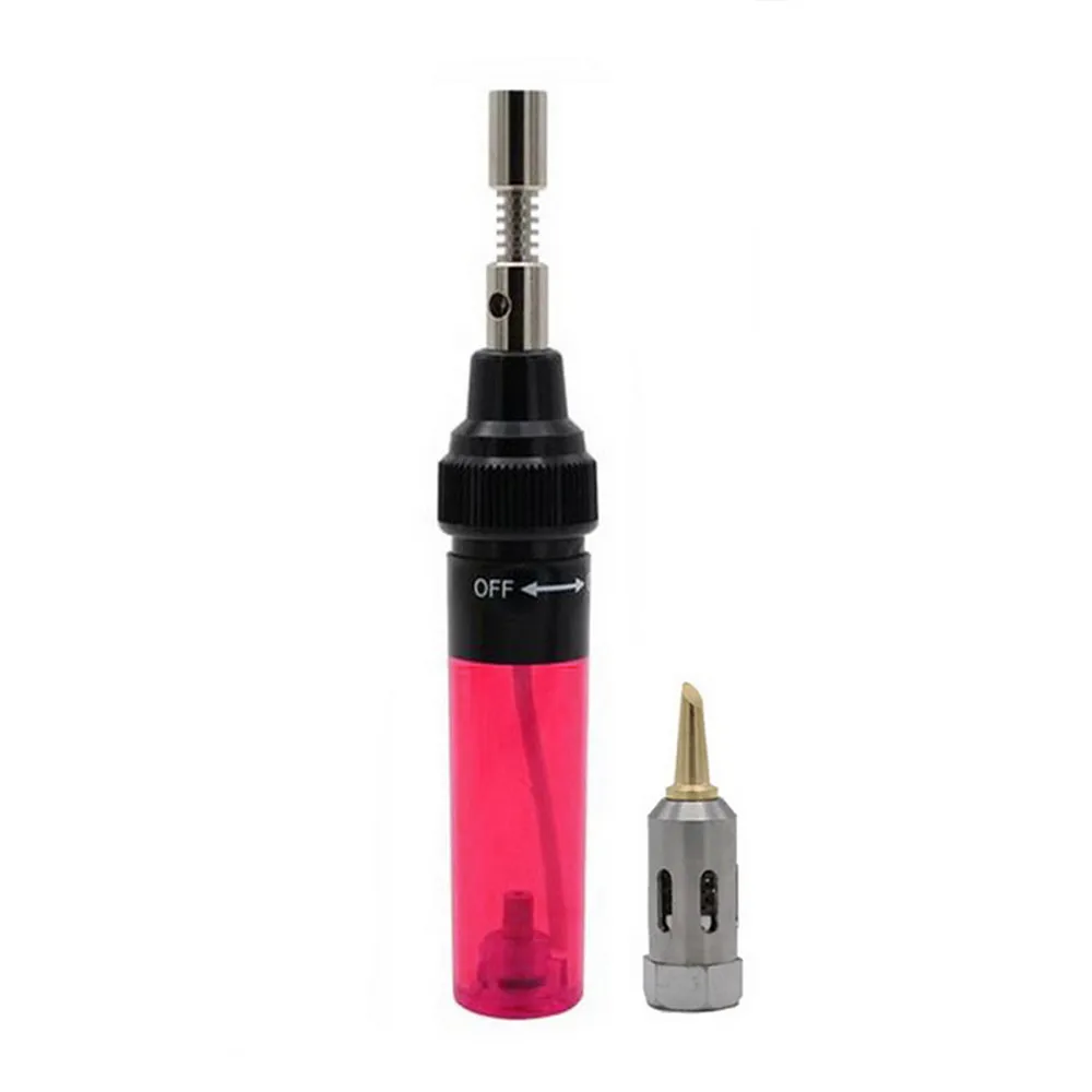 MT-100 Welding Pen Burner Blow Torch 1300 Degree Gas Soldering Solder Iron Cordless Butane Tip Tool 19x8x3cm
