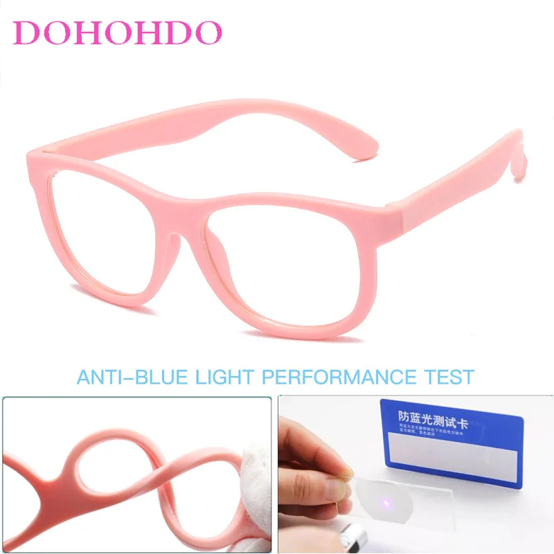 Очки DOHOHDO Детские с защитой от синего света квадратные Компьютерные очки для