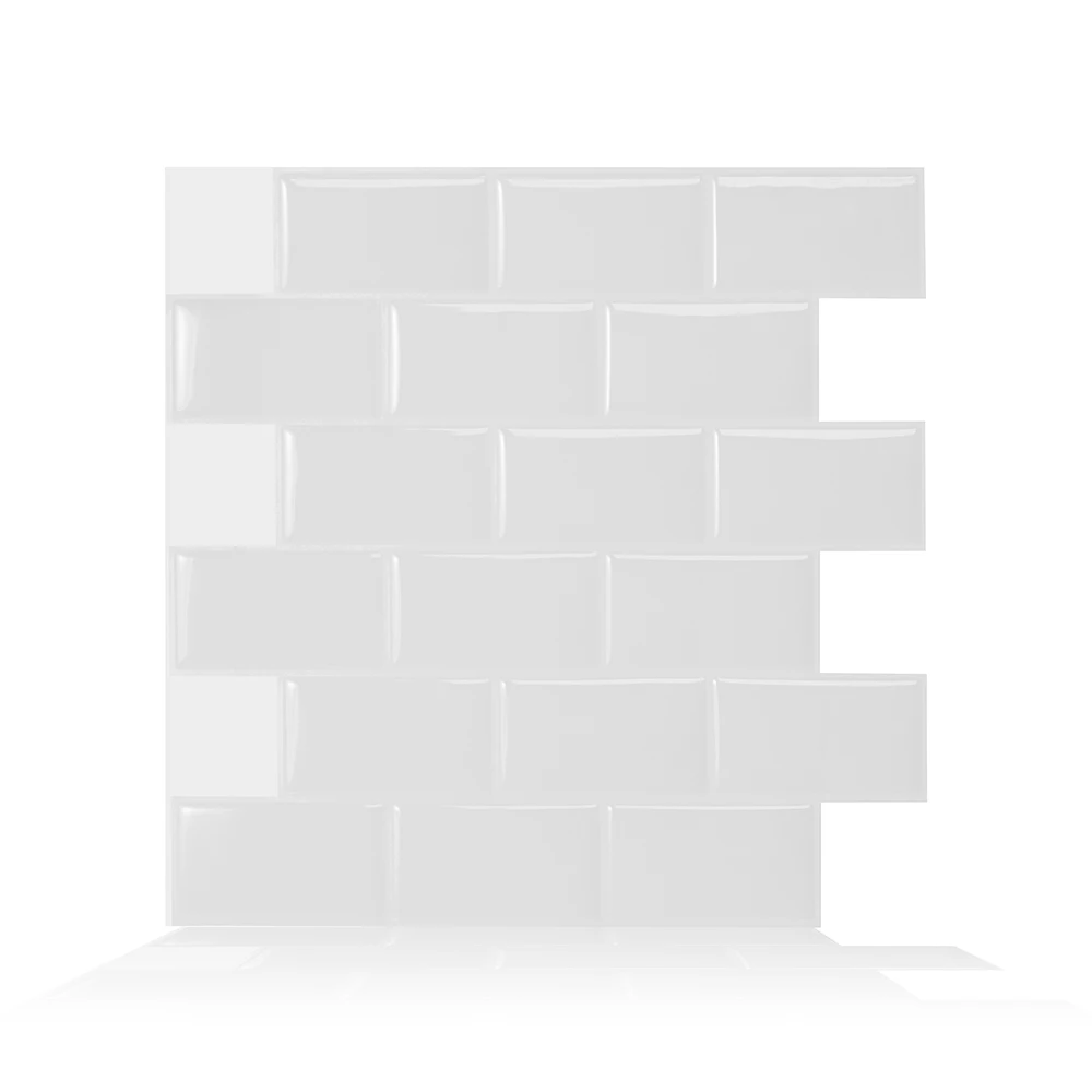 Cocotik 12 &quotx 12&quot пилинг и палка плитка Backsplash метро белый для кухни/ванной комнаты 10