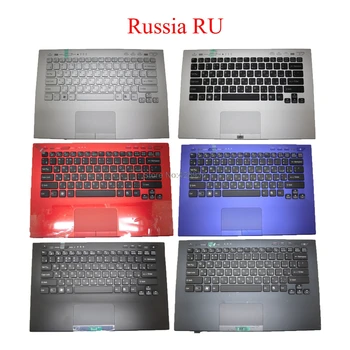 

Laptop Palmrest For SONY For VAIO VPC-SA VPCSA Series with Russia RU keyboard backlit&touchpad silver black blue red Gray used