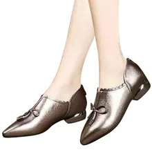 Женские модные туфли для девочек из искусственной кожи с бантом в британском стиле; нескользящая обувь на плоской подошве с мехом; Новые популярные туфли из высококачественной кожи; JU30 2