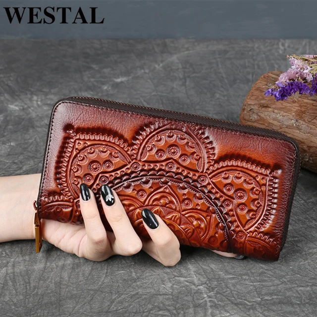 Womens Purse Leather Ladies Wallet Genuine Leather Wallet 