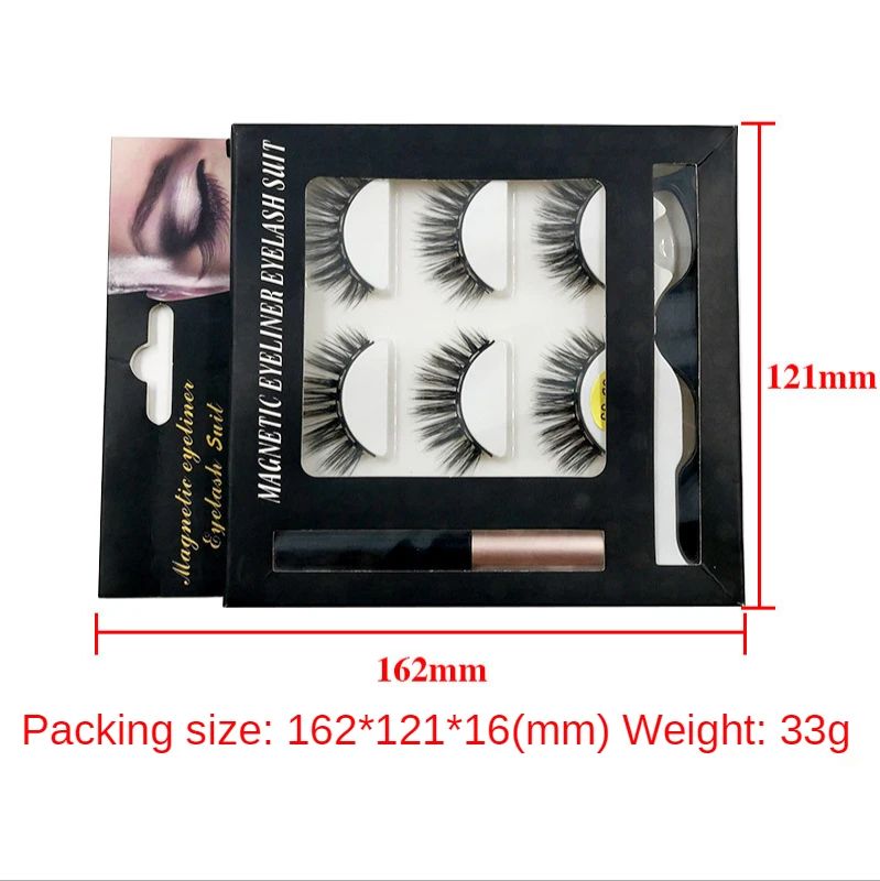Atacado Vison Magnético Líquido Delineador Waterprooft Cílios Kit Mistura Grossa Natural Falso Olho Extensões Conjunto Makup Fornecedor 3d 3 Cheap Magnético Cílios
