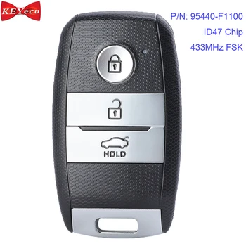 

KEYECU For Kia Sportage 2018 2019 Keyless-Go Smart Remote Car Key Fob 433MHz FSK ID47 Chip 95440-F1100, 95440F1100