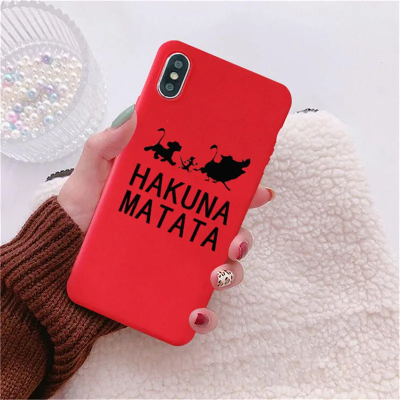 GYKZ Cool Lion King Pumba чехол для iPhone XS MAX X XR 11 Pro 7 8 6 6s Plus Hakuna матовый Мягкий силиконовый чехол для телефона Fundas - Цвет: Style 3