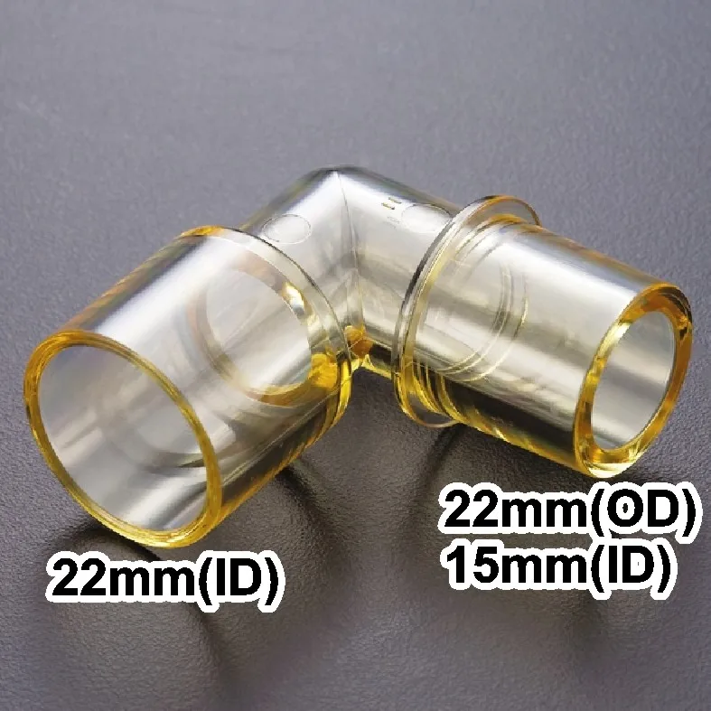 

FOR Humidifier Breathing Tube L-type Connector 22mm to 15mm Parts
