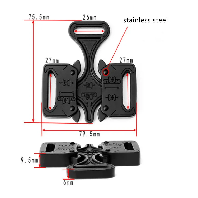 Enhanced Metal Buckles for Adjustable Outdoor Sports Belts