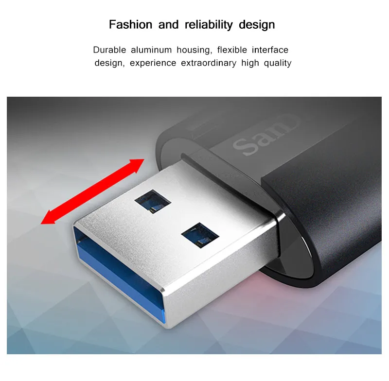 Оригинальный SanDisk Z880 USB флэш-накопитель 128 ГБ накопитель USB 3,1 высокое Скорость 256 ГБ памяти USB флешки для компьютера