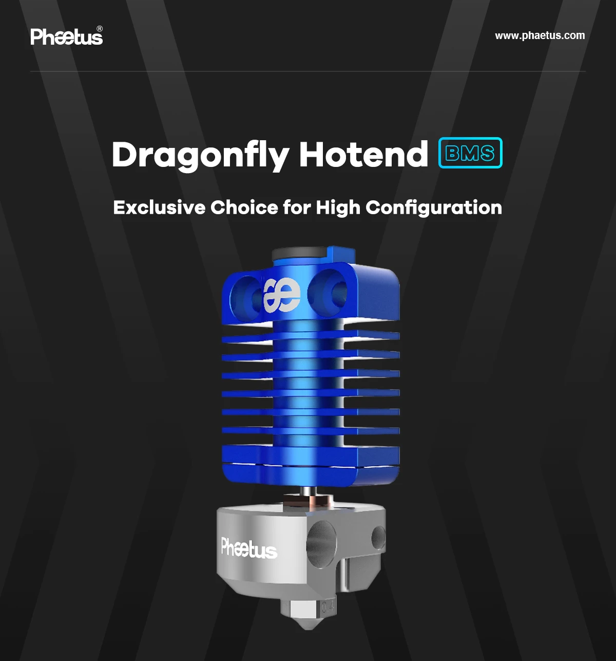 Trianglelab Dragonfly HOTEND, BMO, BMS, Heatbreak bimetálico