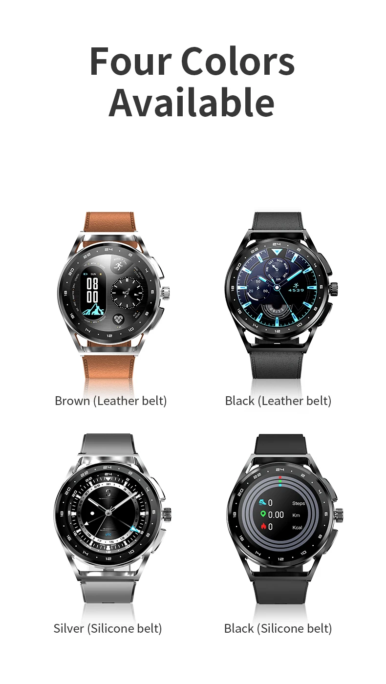 H8S Smart Watch Heart Rate Blood Pressure Health Monitoring Men Bluetooth Call Music Fitness Tracker Sport Smartwatch
