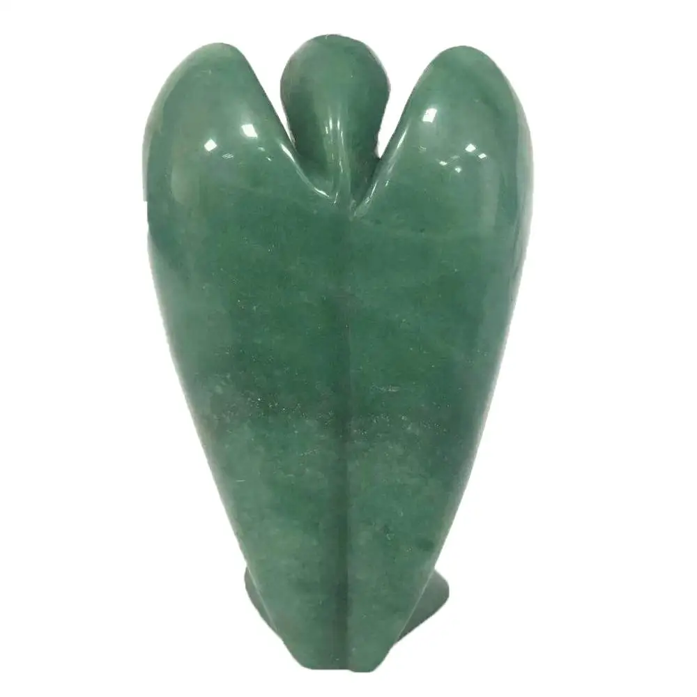 4inch Natural Green Aventurine Angel Gemstone Crystal Quartz Gemstone Healing Reiki Energy Figurine For Gift& Decoration