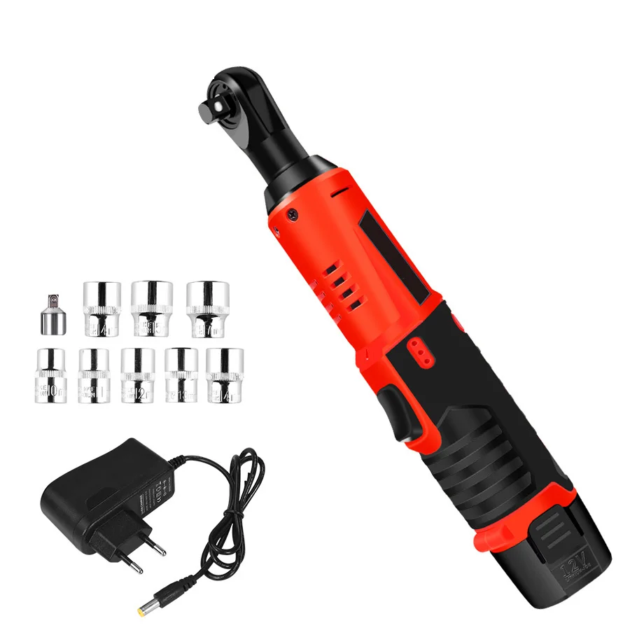 

red Electric wrench Charger with 9 Sockets 10/11/12/13/14/15/16mm Rechargeable - lithium battery technology