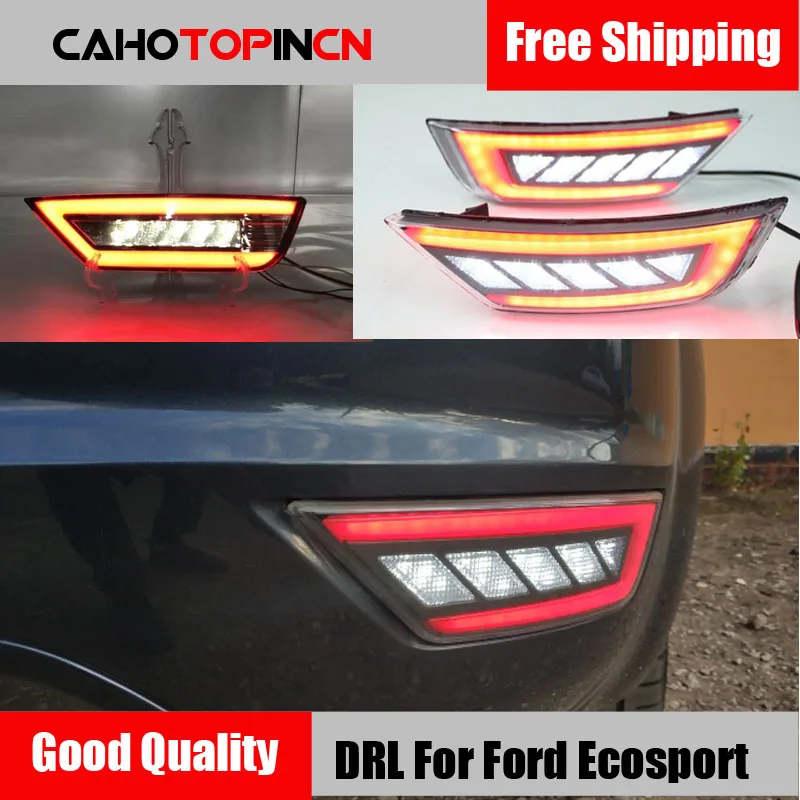 

For Ford Ecosport 2013 - 2018 2019 Multi-functions LED Rear Bumper Light Fog Lamp Brake Light Reflector Reverse Tail light
