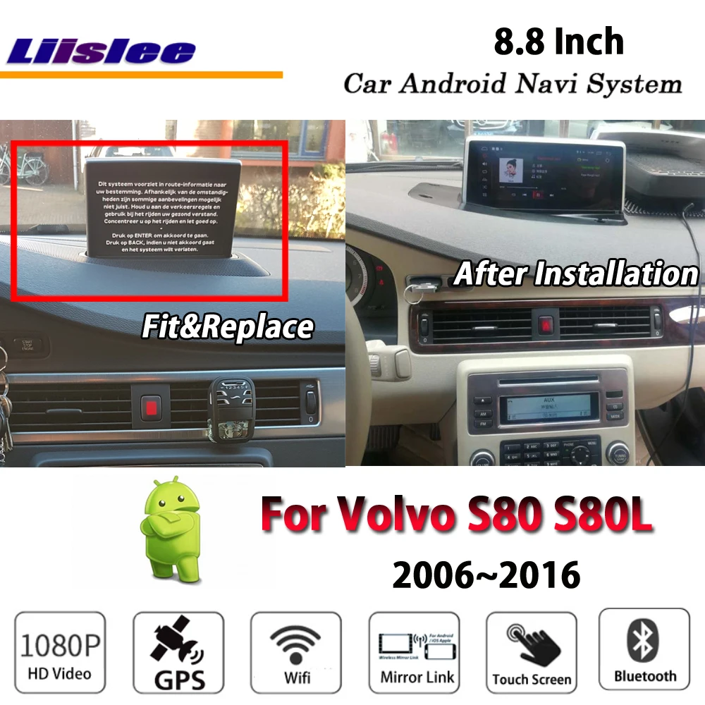 Liislee Car Android Multimedia For Volvo S80 S80L 2006~2016 Radio Video Stereo Mirror Link Wifi GPS Map Navi Navigation System Liislee Car Android Multimedia For Volvo S80 S80L 2006~2016 Radio Video Stereo Mirror Link Wifi GPS Map Navi Navigation System